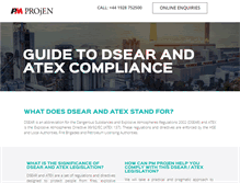 Tablet Screenshot of dsear-regulations.co.uk